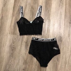 OFF WHITE LINGERIE SET